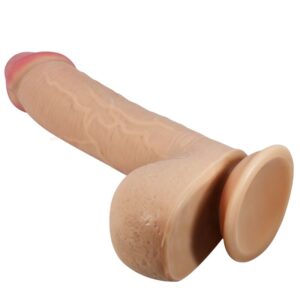 Dildos-Sliding Skin Series Realistischer Dildo mit Saugnapf, Hautfarben 23.4 cm