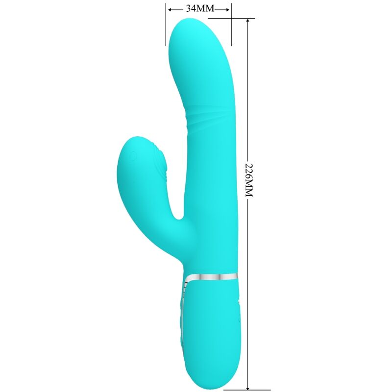 High Tech-Vibrator Multifunktions-Rabbit G-Spot Aqua · Vibratoren (Bild 3)