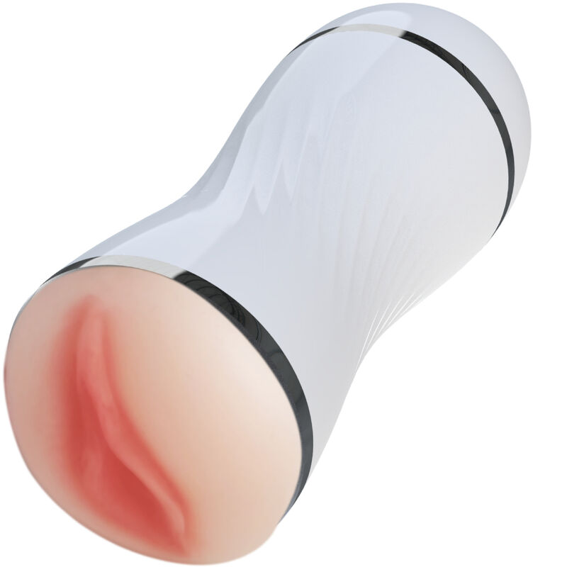 Armony-Masturbator Doppel Vagina und Mund, Weiß-TPE · Sextoys (Bild 2)