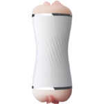 Armony-Masturbator Doppel Vagina und Mund, Weiß-TPE · Sextoys