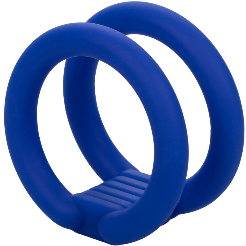 Calexotics-Doppelring für den Penis, Blau-Silikon · Sextoys (Bild 2)