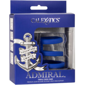 Calexotics-Triple Ring für Blau-Silikon Penis · Sextoys (Bild 2)