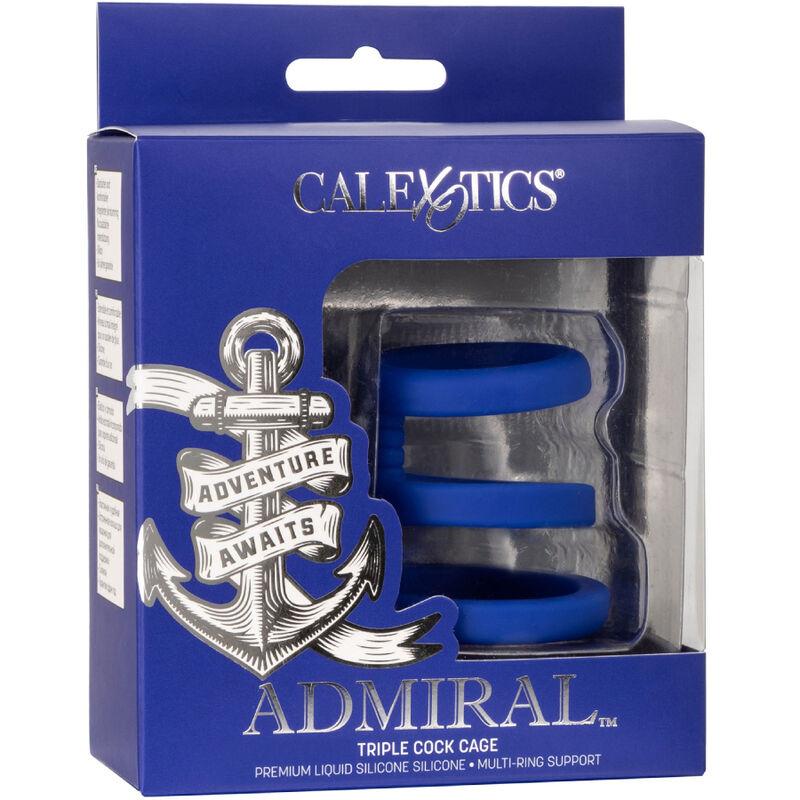 Calexotics-Triple Ring für Blau-Silikon Penis · Sextoys (Bild 2)