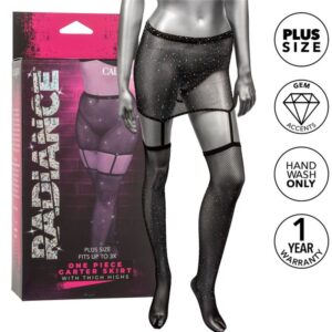 Calexotics-Radiance Strapsrock mit Overknee-Strümpfen Plus Size