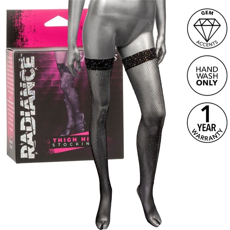 Calexotics-Radiance Strümpfe bis zur Schenkel mit Strass · Sexy Damen-Dessous