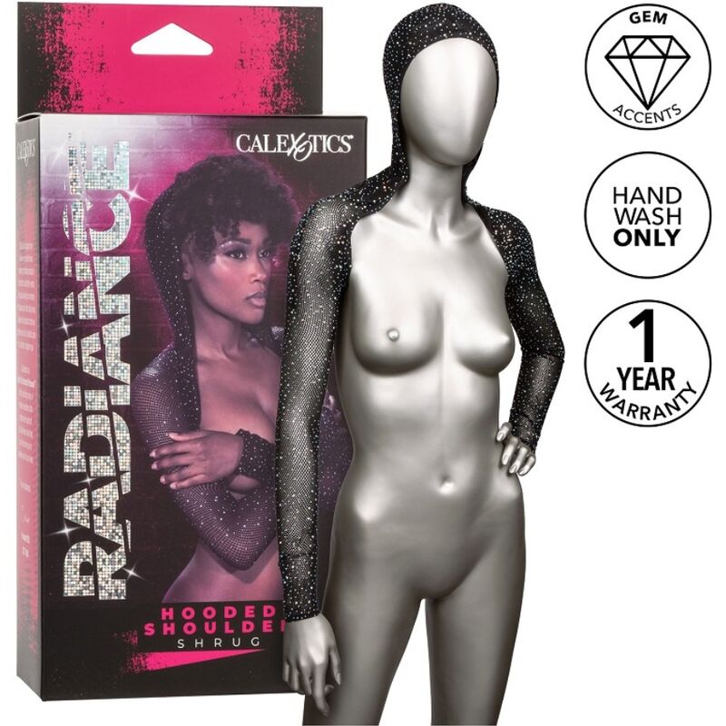 Calexotics-Radiance Bolero mit Kapuze und Strass-Glas