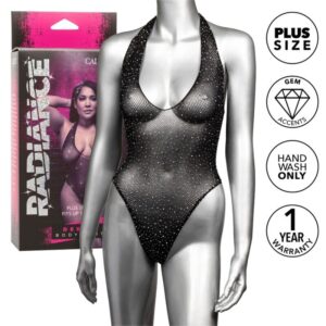 Calexotics-Radiance Plus Size Body Decoupage Tief mit Strass · Sexy Damen-Dessous