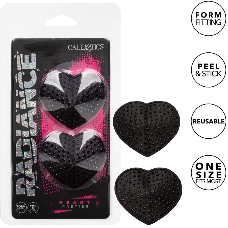 Calexotics-Radiance Strass-Herzen für Brustwarzen