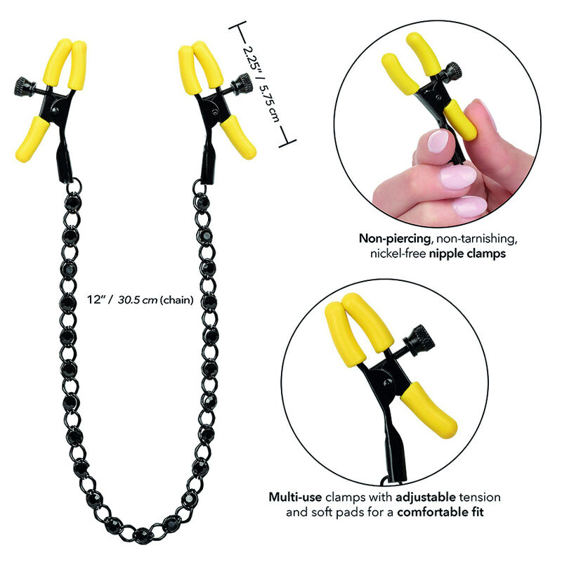 Calexotics-Boundless Verstellbare Nippelklemmen, Kette