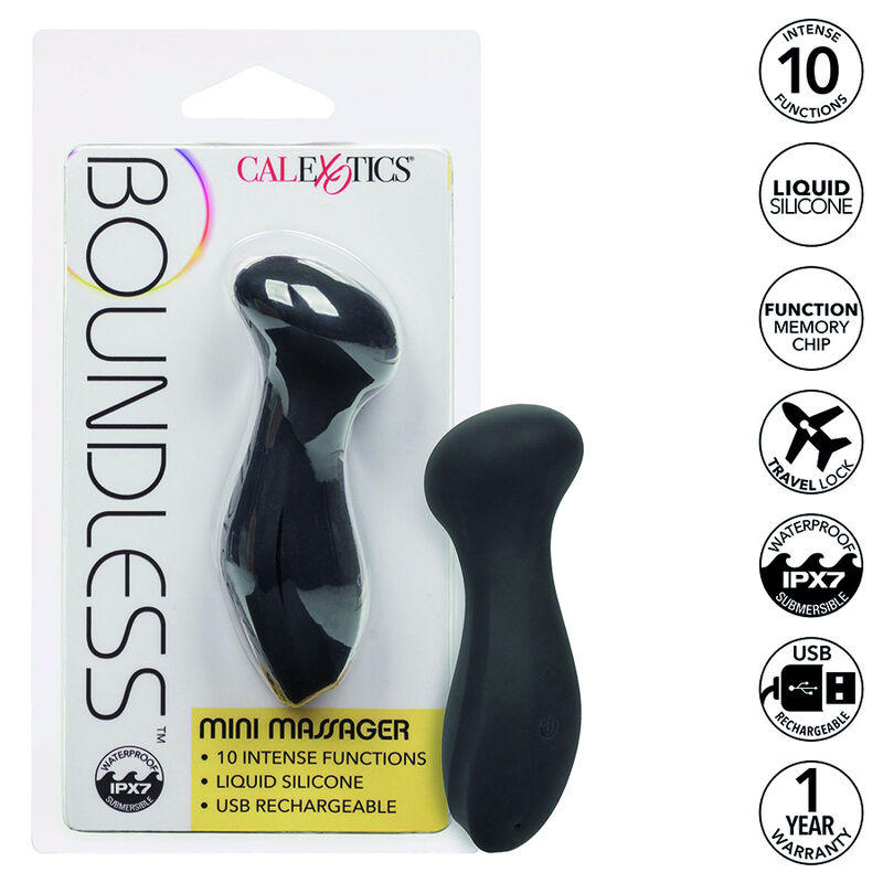 Calexotics-Boundless Mini Massagegerät-Silikon, 10 Geschwindigkeiten, Wiederaufladbar · Vibratoren (Bild 2)