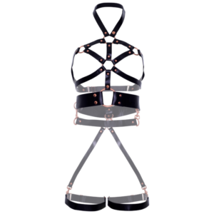 Leg Avenue-Harness für vegan Leder Körper mit Messern · Strap-on & Harness (Bild 4)