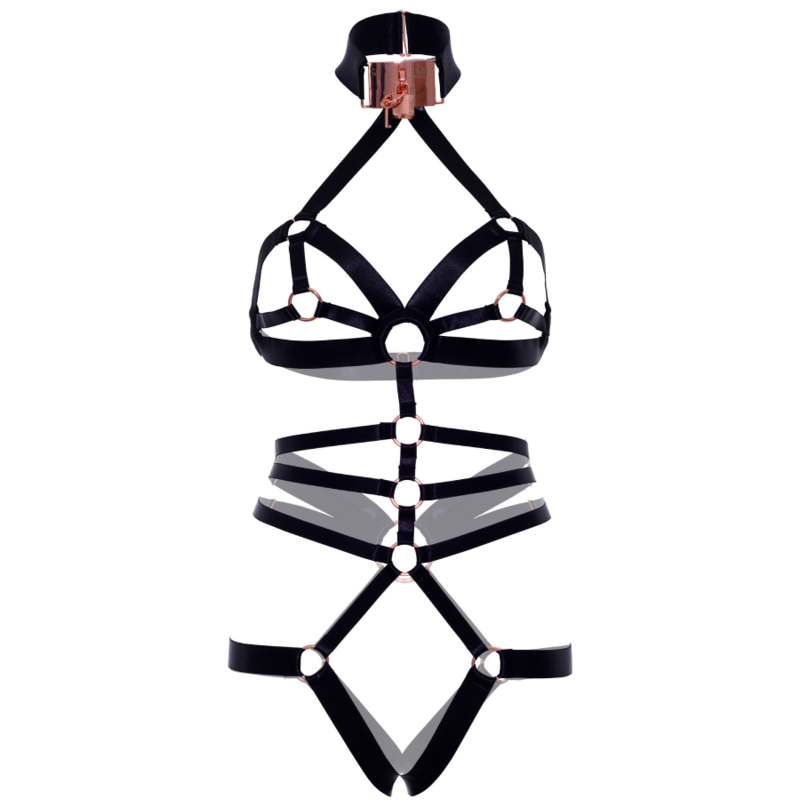 Leg Avenue Kink-Harness Elastisch Geöffnet in der Intima-Metall-Zone · Strap-on & Harness (Bild 5)