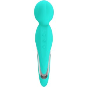 High Tech-Walter Vibro-Wand Aquagrün-Silikon, 7 Stufen