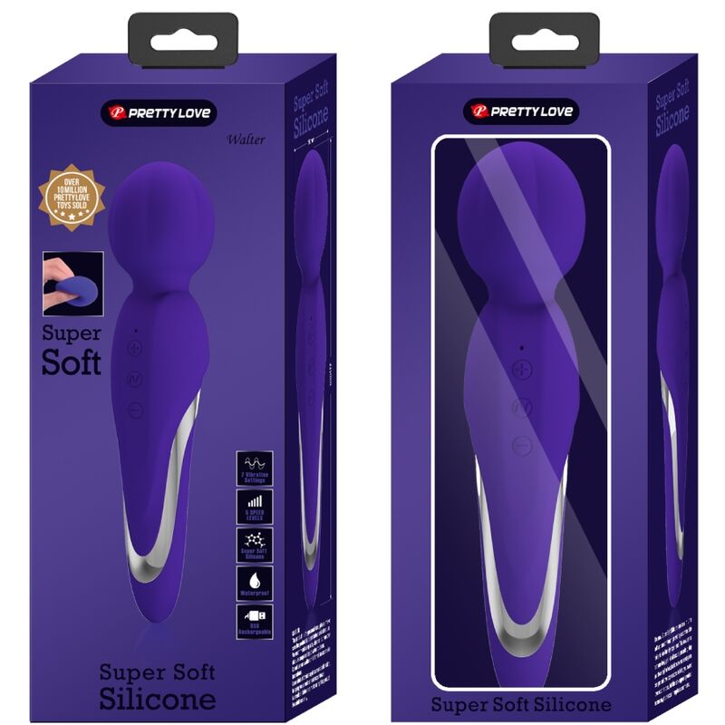 High Tech-Walter Vibrator Wand Silikone, 7 Geschwindigkeiten, USB · Vibratoren (Bild 13)