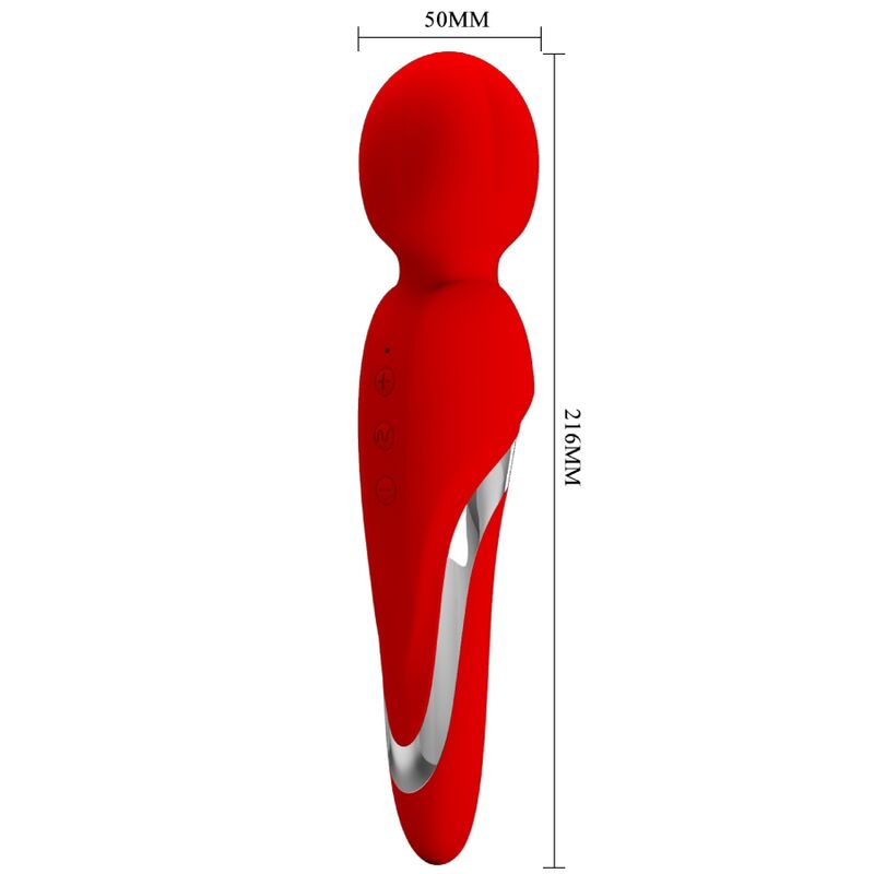 High Tech-Walter Vibrator Wand Silikone, 7 Geschwindigkeiten, USB · Vibratoren (Bild 3)