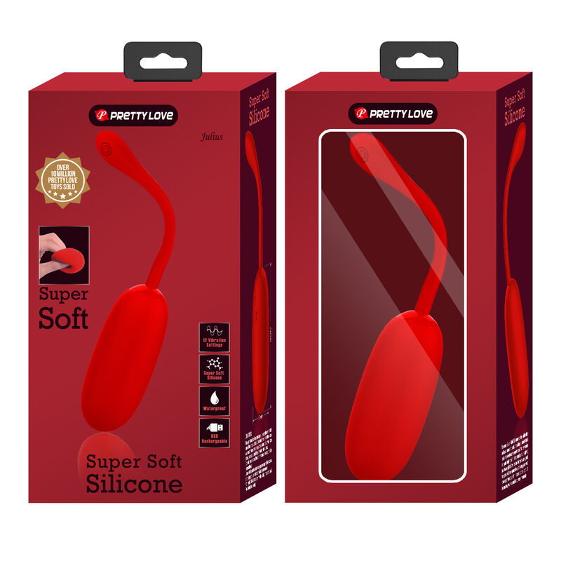 Fun Toys-Julius Ei Vibrator Wiederaufladbar Wasserresistent Rot · Vibratoren (Bild 9)
