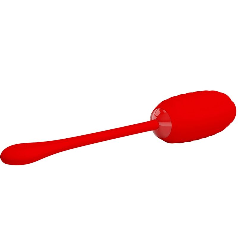 Fun Toys-Kirk Ei Vibrator Wiederaufladbar Rot-Silikon, 12 Geschwindigkeiten · Vibratoren (Bild 4)