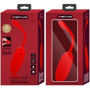 Fun Toys-Kirk Ei Vibrator Wiederaufladbar Rot-Silikon, 12 Geschwindigkeiten · Vibratoren (Bild 9)
