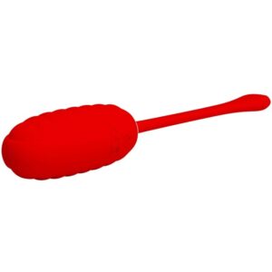 Fun Toys-Kirk Ei Vibrator Wiederaufladbar Rot-Silikon, 12 Geschwindigkeiten · Vibratoren (Bild 5)