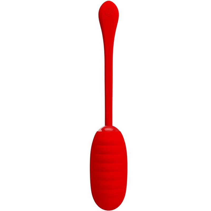 Fun Toys-Kirk Ei Vibrator Wiederaufladbar Rot-Silikon, 12 Geschwindigkeiten · Vibratoren (Bild 2)