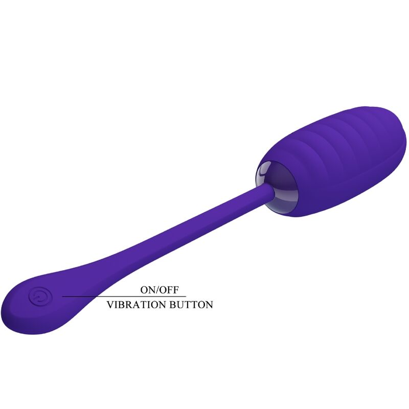 Fun Toys-Kirk Vibrierendes Ei Wiederaufladbar Lila-Silikon, 12 Geschwindigkeiten · Vibratoren (Bild 7)