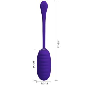 Fun Toys-Kirk Vibrierendes Ei Wiederaufladbar Lila-Silikon, 12 Geschwindigkeiten · Vibratoren (Bild 6)