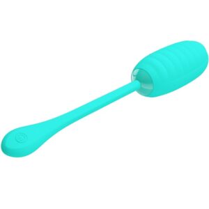 Fun Toys-Kirk Vibrierendes Ei Wiederaufladbar Aqua Green-Silikon, 12 · Vibratoren (Bild 4)