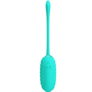Fun Toys-Kirk Vibrierendes Ei Wiederaufladbar Aqua Green-Silikon, 12 · Vibratoren (Bild 3)