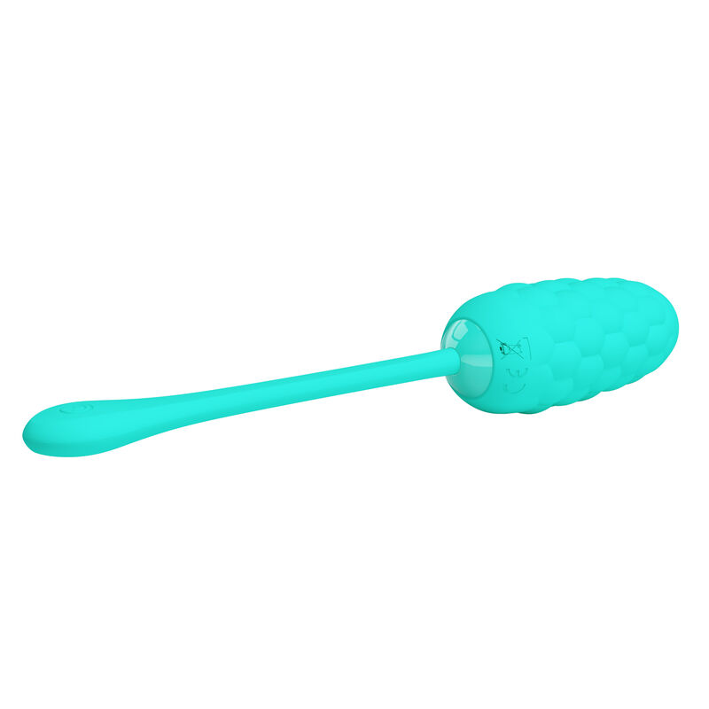 Fun Toys-Vibrierendes Ei Wiederaufladbar Texture Marine Aqua Green, 12 · Vibratoren (Bild 6)