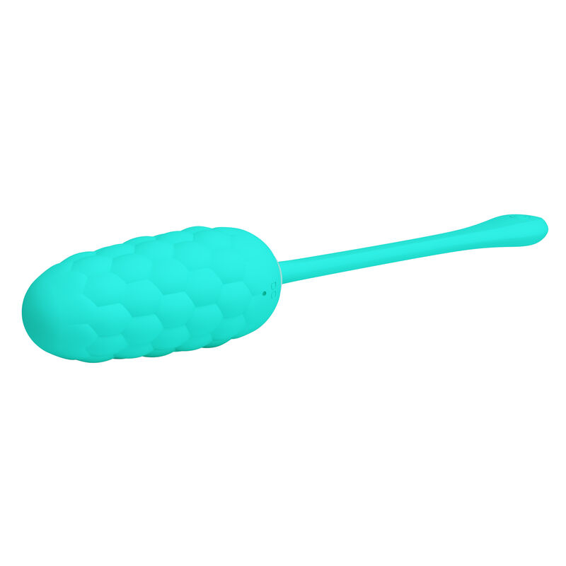 Fun Toys-Vibrierendes Ei Wiederaufladbar Texture Marine Aqua Green, 12 · Vibratoren (Bild 7)