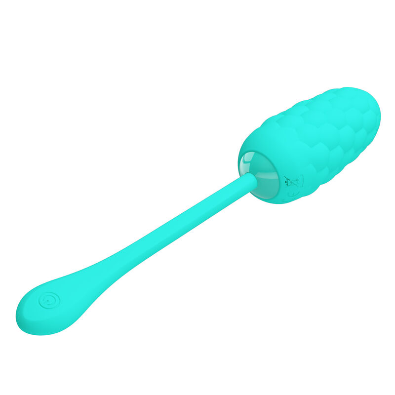 Fun Toys-Vibrierendes Ei Wiederaufladbar Texture Marine Aqua Green, 12 · Vibratoren (Bild 5)