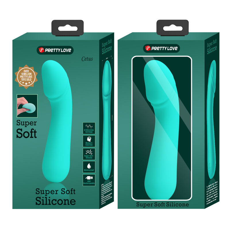 Fun Toys-Cetus Vibrator Wiederaufladbar Aqua Green-Silikon, 12 Geschwindigkeiten · Vibratoren (Bild 9)