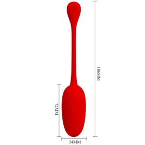 Fun Toys-Knucker Eier Vibrator Rot Wiederaufladbar-Silizium, 12 Geschwindigkeiten · Vibratoren (Bild 6)