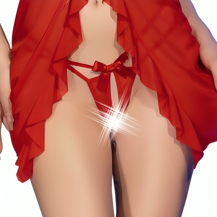 Chilirose-CR-4696 Babydoll Rot · Sexy Damen-Dessous (Bild 4)