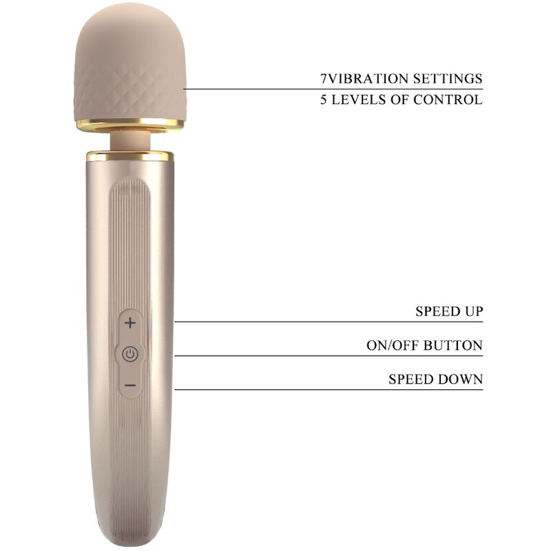 Pretty Love-Wand-Massager mit rundem Kopf in Silikon, 7 Modi · Vibratoren (Bild 17)