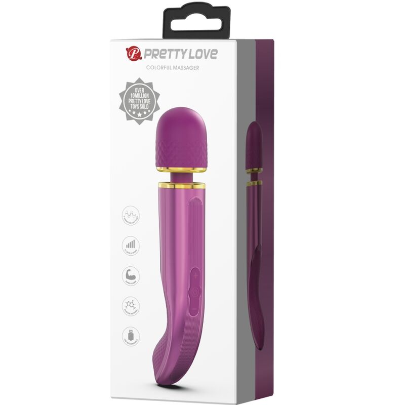 Pretty Love-Wand-Massager mit rundem Kopf in Silikon, 7 Modi · Vibratoren (Bild 33)