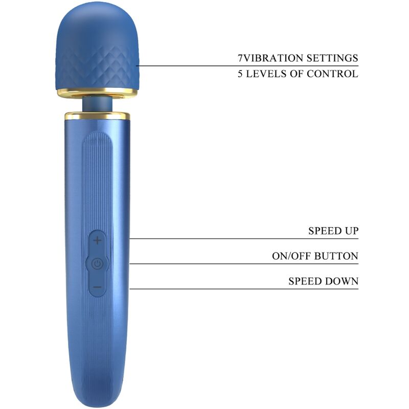 Pretty Love-Wand-Massager mit rundem Kopf in Silikon, 7 Modi · Vibratoren (Bild 22)