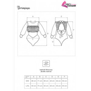 Livco Corsetti Fashion-Drimin LC90690 Body Blumarino · Sexy Damen-Dessous (Bild 4)
