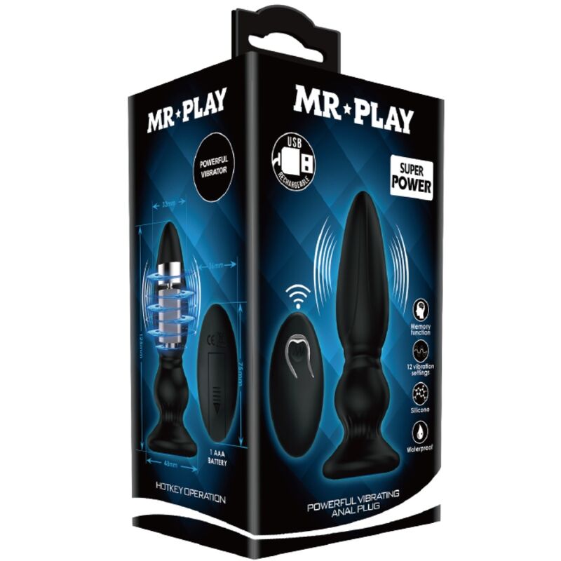 Mr Play-Leistungsstark Vibrator Analplug mit Fernbedienung · Sextoys (Bild 3)