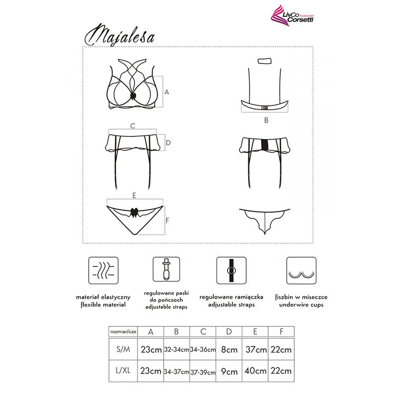 Livco Corsetti Fashion-Majalesa LC-90526 BH + Girettiera · Spicy Dessous & Bodystockings (Bild 3)