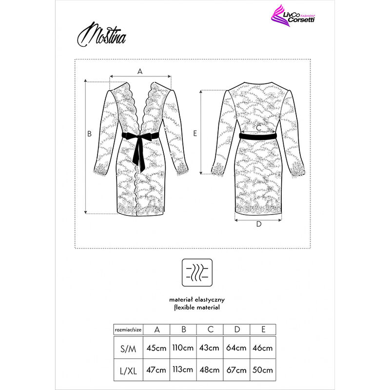 Livco Corsetti Fashion-Mostina LC-90641 Langes Kleid in Tüllen · Sexy Damen-Dessous (Bild 4)