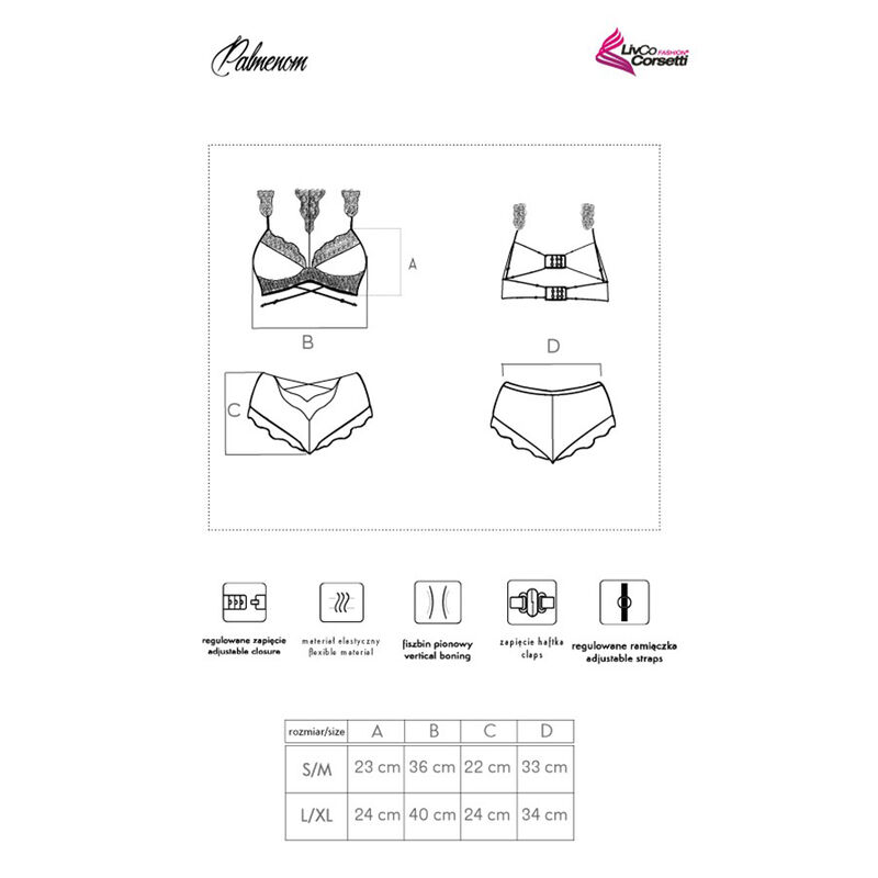 Livco Corsetti Fashion-Pminim LC-90614 BH + Slip · Sexy Damen-Dessous (Bild 2)