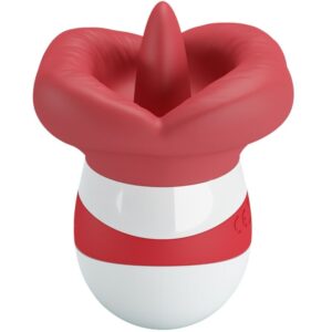 High Tech-Stimulator-Sprachmina Rot Open-TPR, 10 Geschwindigkeiten · Vibratoren (Bild 7)