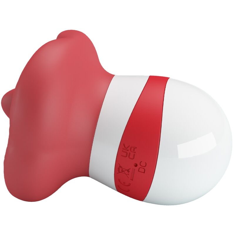 High Tech-Stimulator-Sprachmina Rot Open-TPR, 10 Geschwindigkeiten · Vibratoren (Bild 2)