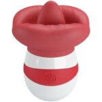 High Tech-Stimulator-Sprachmina Rot Open-TPR, 10 Geschwindigkeiten · Vibratoren