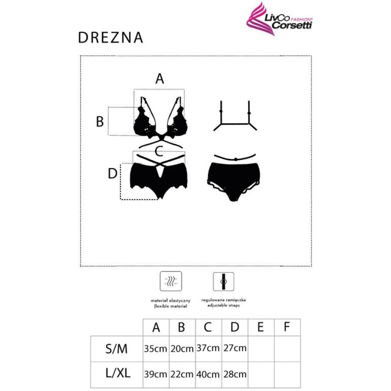 Livco Corsetti Fashion-Drezna LC-90733 BH und Hipster · Sexy Damen-Dessous (Bild 5)