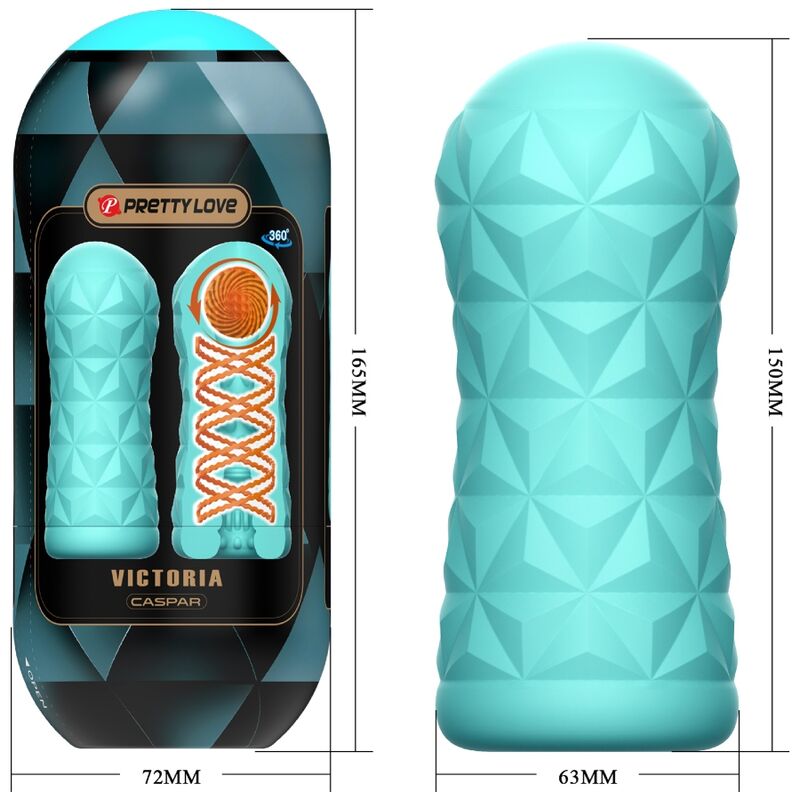 Bodies & Masturbators-Victoria Caspar Masturbator Aqua Green · Sextoys (Bild 2)