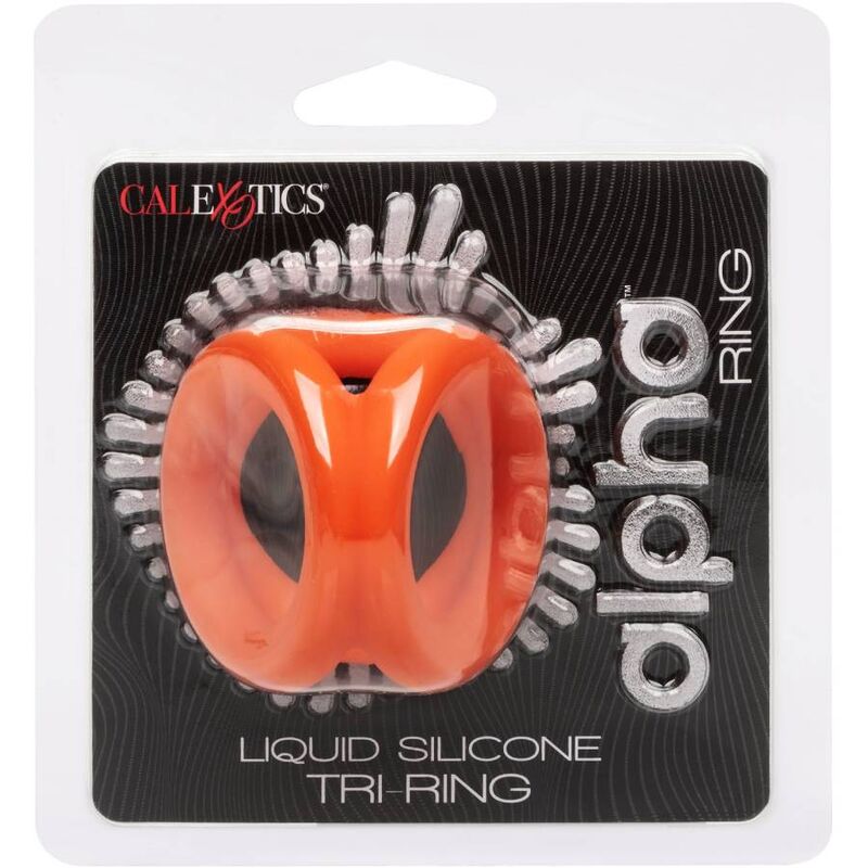 Calexotics-Alpha Tri-ring Orange-Silizium, Wasserdicht · Penisringe & -hüllen (Bild 7)