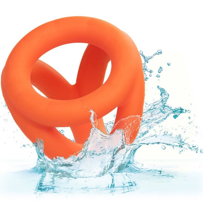 Calexotics-Alpha Tri-ring Orange-Silizium, Wasserdicht · Penisringe & -hüllen (Bild 4)
