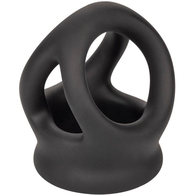 Calexotics-Doppelring mit Schwarz-Silikon-Käfig, Wasserdicht · Penisringe & -hüllen (Bild 9)